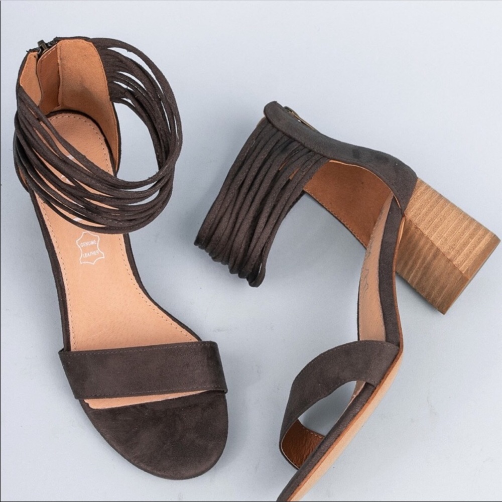 Dark Grey Lenna Sandal - Picture 3 of 5